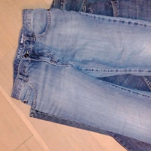 Bundle 3 boy's jeans husky Levi's Children's Place bootcut - Picture 4 of 8